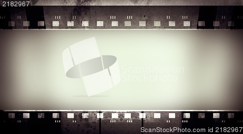 Image of Grunge film frame with space for text or image