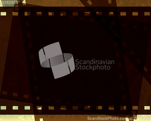 Image of Grunge film frame with space for text or image