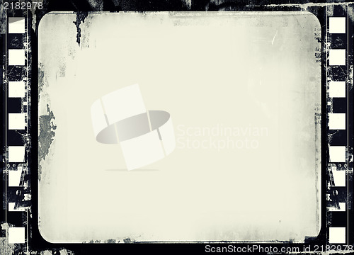 Image of Grunge film frame with space for text or image