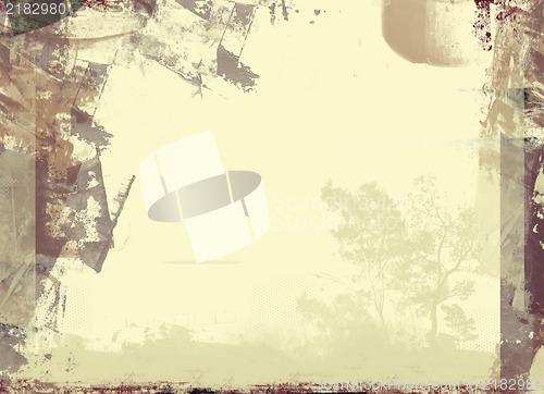 Image of Grunge retro style frame for your projects