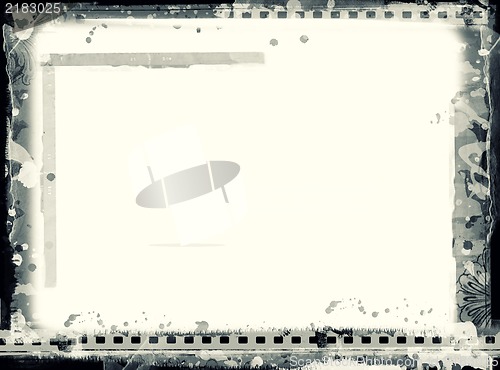 Image of Grunge film frame with space for text or image