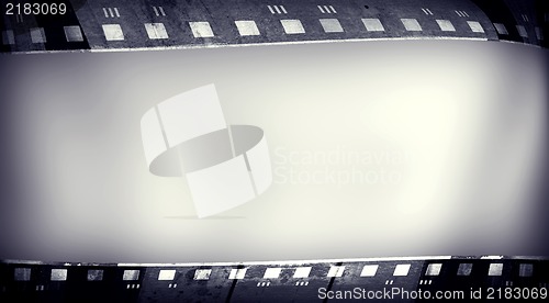Image of Grunge film frame with space for text or image