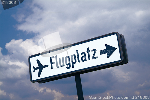 Image of sign airport