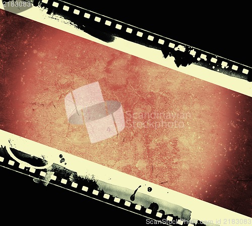 Image of Grunge film frame with space for text or image