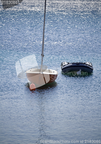 Image of Two small boats in the bay