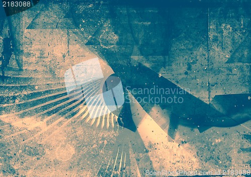 Image of Grunge textured abstract digital background - collage