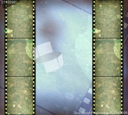 Image of Grunge film frame with space for text or image