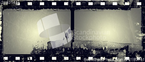Image of Grunge film frame with space for text or image