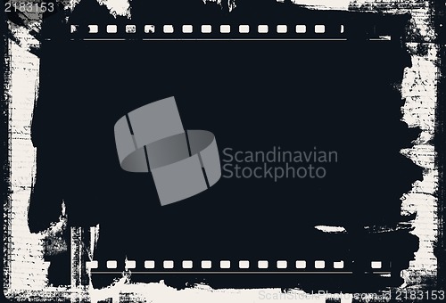 Image of Grunge film frame with space for text or image
