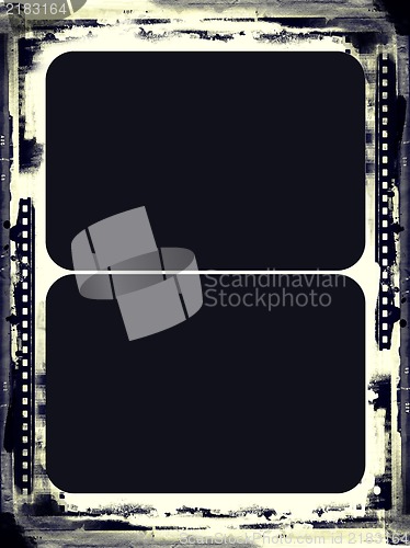 Image of Grunge film frame with space for text or image