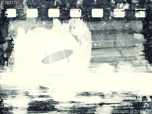 Image of Grunge film frame with space for text or image