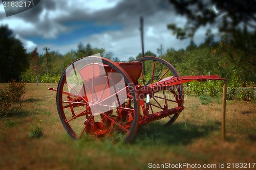 Image of Old farm machine - artistic processed photo