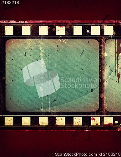 Image of Grunge film frame with space for text or image
