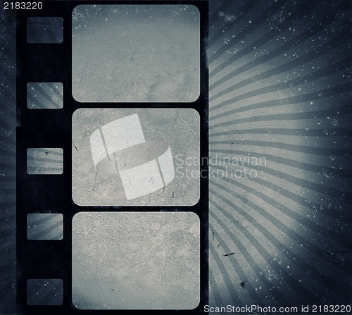 Image of Grunge film frame with space for text or image