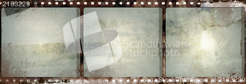 Image of Grunge film frame with space for text or image