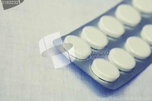 Image of Pills- Retro style artistic toned photo