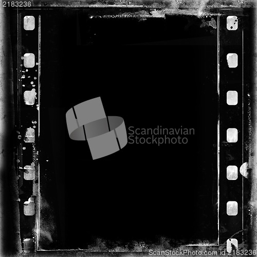 Image of Grunge film frame with space for text or image