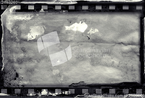 Image of Grunge film frame with space for text or image