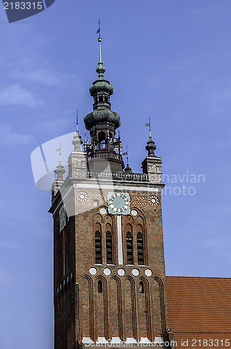 Image of Clock Tower, Gdansk, Poland.