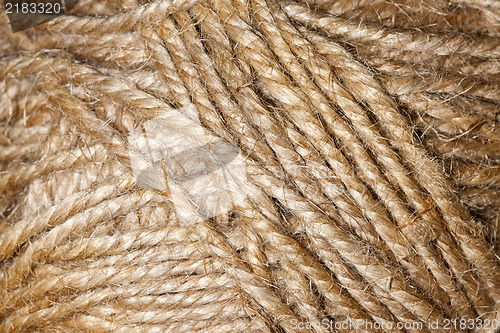 Image of brown weave threads