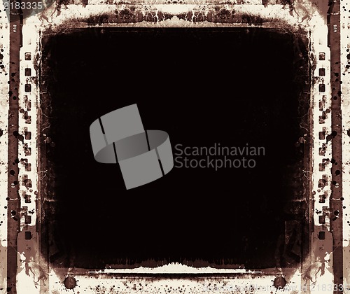 Image of Grunge film frame with space for your text or image