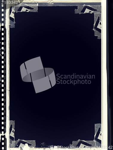 Image of Grunge film frame with space for your text or image