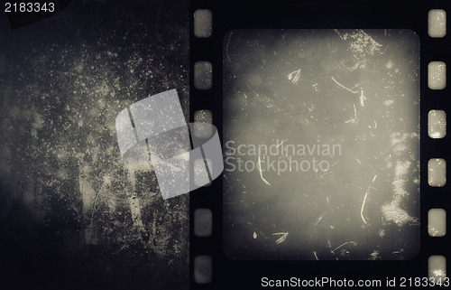 Image of Grunge film frame with space for your text or image