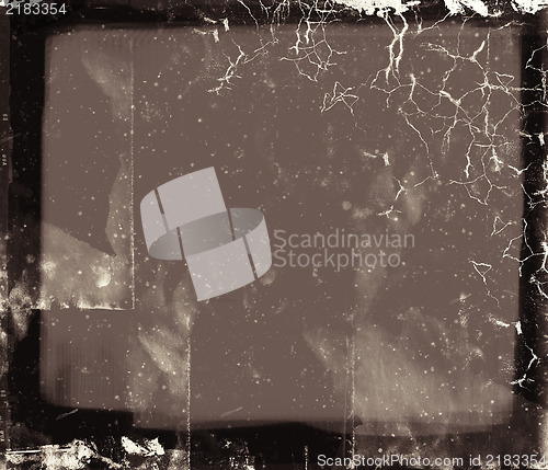 Image of Grunge retro style abstract textured frame for your projects