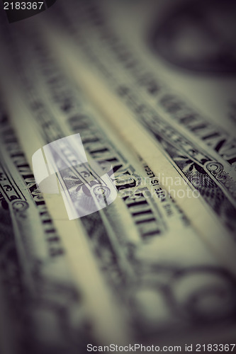 Image of US dollars background , artistic processed and toned photo