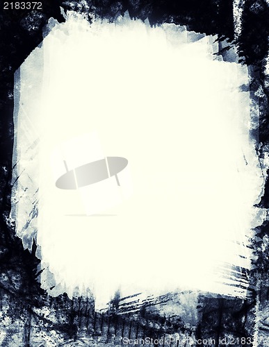 Image of Grunge retro style abstract textured frame for your projects