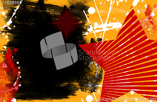 Image of Grunge art style  textured abstract digital background