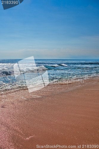 Image of Beautiful surfing sand beach