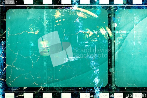 Image of Grunge film frame with space for your text or image