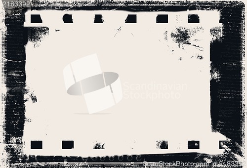 Image of Grunge film frame with space for your text or image