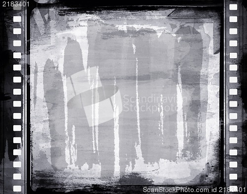 Image of Grunge film frame with space for your text or image
