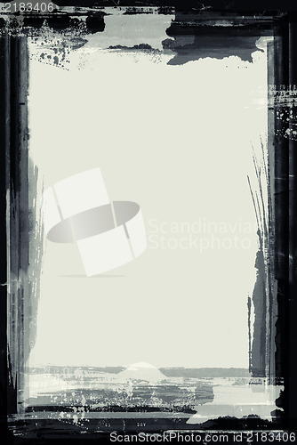 Image of Grunge retro style abstract textured frame for your projects