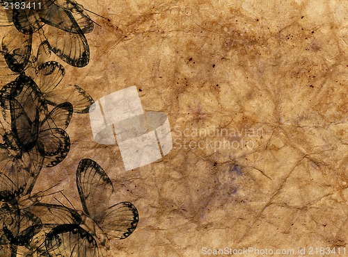 Image of Highly detailed textured antique  decorative paper