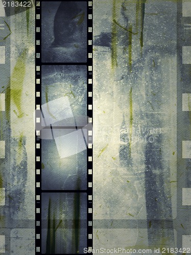 Image of Grunge film frame with space for your text or image