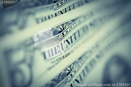 Image of US dollars background , artistic processed and toned photo