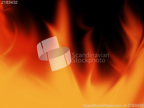 Image of Fire - Computer designed modern abstract style background
