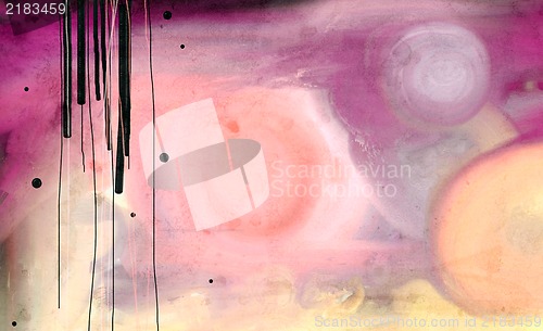 Image of Grunge collage, watercolor style , great background or texture