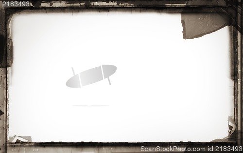 Image of Grunge retro style abstract textured frame for your projects