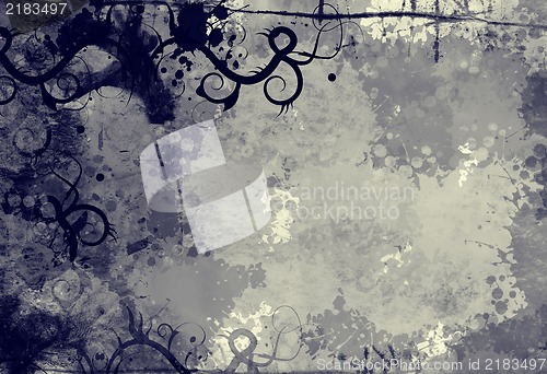 Image of Grunge art style colorful textured abstract digital background