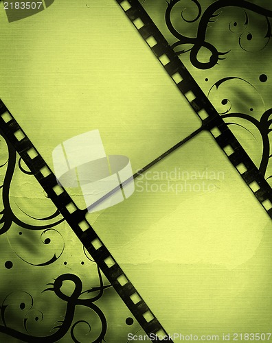 Image of Grunge film frame with space for your text or image