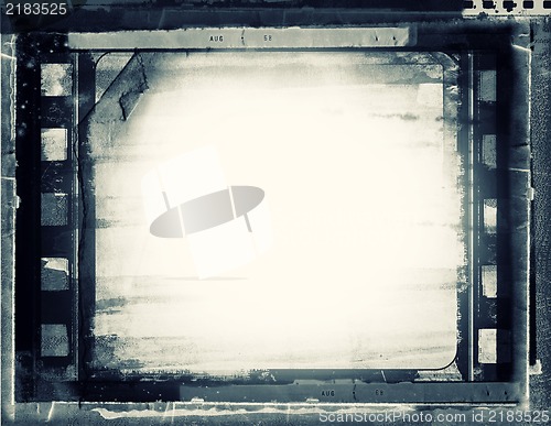 Image of Grunge film frame with space for your text or image
