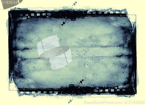 Image of Grunge film frame with space for your text or image