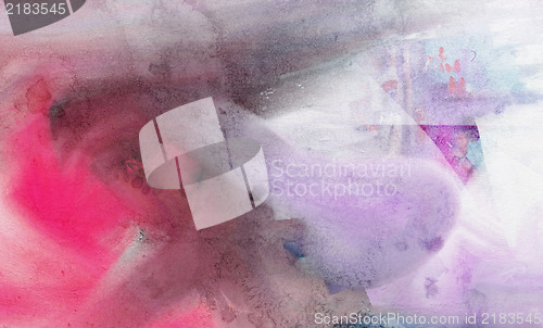Image of Grunge collage, watercolor style , great background or texture