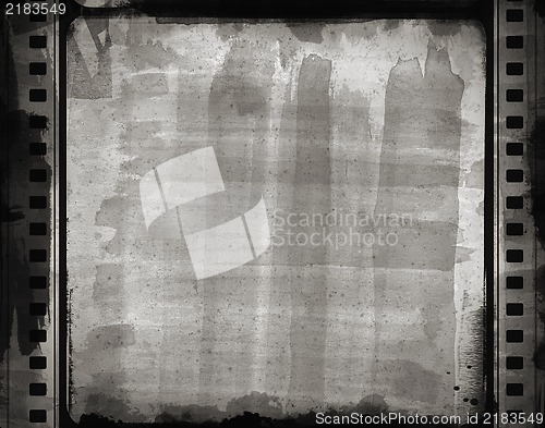 Image of Grunge film frame with space for your text or image