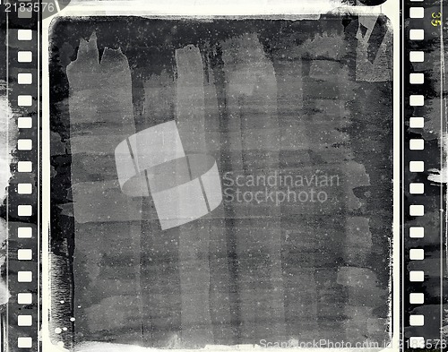 Image of Grunge film frame with space for your text or image
