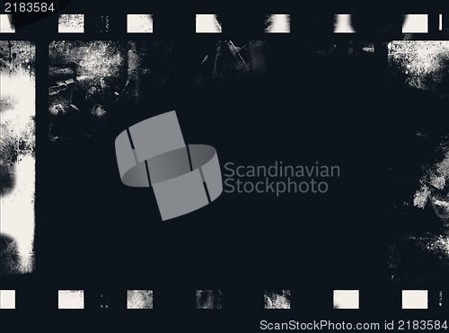 Image of Grunge film frame with space for your text or image